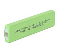vhbw celle batteria sostituisce Panasonic RP-BP140H, RP-BP61, RP-BP62 per lettore CD/Minidisc (1100mAh, 1,2V, NiMH), button top, 7/5F6