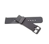 vhbw cinturino di ricambio compatibile con Fossil Q Crewmaster, Nate, Wander smartwatch - 12.2cm + 8.4 cm, silicone, nero