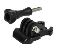 vhbw clip a sgancio rapido + vite compatibile con Garmin Virb Elite E2GR, Elite E1GR action cam - Set di fissaggio nero