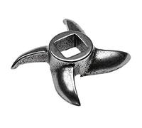 vhbw Coltello a falce m. 12 per tritacarne - apertura quadrata, 12,2x12,2 mm, ghisa