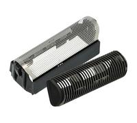 vhbw combi pack 2x lamina di rasatura compatibile con Braun System 1, 2, 3 rasoio elettrico - set lamina + blocco lame, nero/argentato