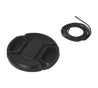 vhbw copriobiettivo 52 mm compatibile con Nikon 200 mm 2.0 AF-S VR G IF-ED, 24 mm 2.8 AF D fotocamera - plastica nero, presa interna