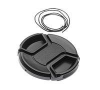 vhbw copriobiettivo 55 mm compatibile con Tokina AT-X 100 mm 2.8 Pro D Makro fotocamera - plastica nero, presa interna