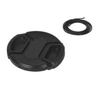 vhbw copriobiettivo 58 mm compatibile con Canon EF 24 mm 2.8 IS USM, EF 28-105 mm 3.5-4.5 USM II fotocamera - plastica nero, presa interna