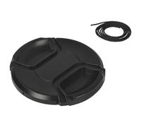 vhbw copriobiettivo 72 mm compatibile con Sony HDR-FX1000, HDR-FX1, HDR-AX2000, HXR-NX5 fotocamera, DSLR - plastica, nero, con maniglia interna