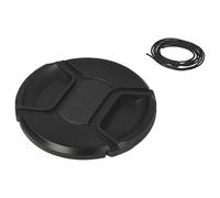 vhbw copriobiettivo 77 mm compatibile con Zeiss Apo Sonnar T* 2/135 mm, Milvus 1,4/85 fotocamera - plastica nero, presa interna