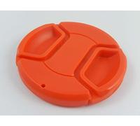 vhbw copriobiettivo universale 58 mm per fotocamera - plastica rosso, presa interna