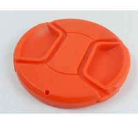 vhbw copriobiettivo universale 72 mm per fotocamera - plastica rosso, presa interna