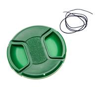 vhbw copriobiettivo universale 72 mm compatibile con fotocamera, DSLR - plastica, verde, con maniglia interna