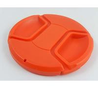 vhbw copriobiettivo universale 77 mm per fotocamera - plastica rosso, presa interna