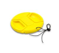 vhbw copriobiettivo universale 82 mm per fotocamera - plastica giallo, presa interna