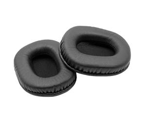 vhbw cuscinetti auricolari di ricambio compatibile con Audio Technica ATH-M30, ATH-M20, ATH-M40 cuffie, headset, poliuretano/gommapiuma nero