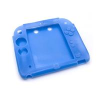 vhbw custodia, case compatibile con Nintendo 2DS console di gioco, controller - silicone, blu