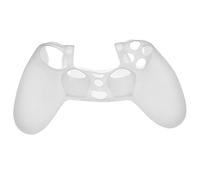 vhbw custodia, case compatibile con Sony PlayStation 4 DualShock 4 Wireless Controller console di gioco, controller - silicone, trasparente, bianco