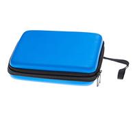 vhbw custodia compatibile con Nintendo 2DS console di gioco - case + laccetto con moschettone, blu, nero
