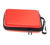 vhbw custodia compatibile con Nintendo 2DS console di gioco - case + laccetto con moschettone, rosso, nero