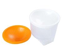 vhbw diffusore compatibile con Nikon Speedlight SB-600, SB-400, SB-500, SB-16A, SB-300 flash, fotocamera - plastica giallo/bianco