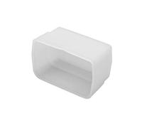 vhbw diffusore compatibile con Nikon Speedlight SB400, SB-400 flash, fotocamera - plastica bianco, 4,3 x 7,1 cm