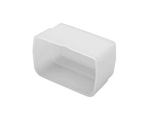 vhbw diffusore compatibile con Nikon Speedlight SB400, SB-400 flash, fotocamera - plastica bianco, 4,3 x 7,1 cm