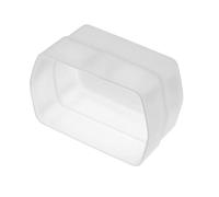 vhbw diffusore per flash compatibile con Canon Speedlite 580EX II fotocamera reflex DSLR - trasparente/bianco, in plastica