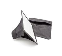 vhbw diffusore, softbox compatibile con Canon Speeddlite 220EX, 300EZ, 320EX, 270EX flash, fotocamera - plastica nero, 16 x 20,5 cm
