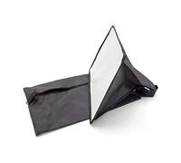 vhbw diffusore, softbox compatibile con METZ Mecablitz 76, 64, 70 flash, fotocamera - plastica nero, 22 x 32 cm