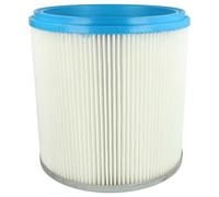 vhbw filtro a pieghe piatte compatibile con Bosch GAS 14-20 RFB, GAS 12-50 RF aspirapolvere - bianco/argento/blu