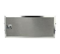 vhbw filtro Anti-Grasso sostituisce Miele 4002515616383, 8165760 per cappa da cucina - 17,0 x 38,5 x 0,9 cm, acciaio inox
