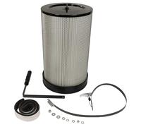 vhbw Filtro per polveri sottili compatibile con Scheppach HD12 impianto di aspirazione - cartuccia filtrante con spazzola per la pulizia
