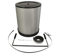 vhbw Filtro per polveri sottili sostituisce BAMATO CF3 per impianto di aspirazione - cartuccia filtrante con spazzola per la pulizia