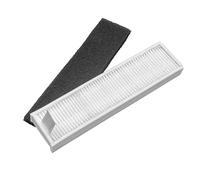 vhbw filtro polveri fini compatibile con Ecovacs Deebot DA60, DA610, DM81, DM88, DMarvel, DN78 robot aspirapolvere - Filtro dell'aria, nero/bianco