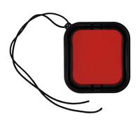 vhbw filtro subacqueo per obiettivo compatibile con GoPro Hero 6, 5 custodia protettiva stagna per action cam - Filtro da immersione colorato rosso