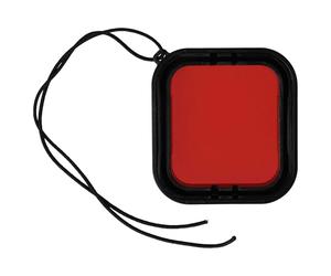 vhbw filtro subacqueo per obiettivo compatibile con GoPro Hero 6, 5 custodia protettiva stagna per action cam - Filtro da immersione colorato rosso