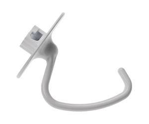 vhbw gancio compatibile con KitchenAid Artisan, Classic, Ultra-Power robot da cucina - Attacco, 14,5 x 12 cm, alluminio, bianco