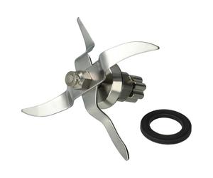 vhbw gruppo lame compatibile con Silvercrest SKMK1200E5, SKMK1200D4 robot da cucina - Con 4 lame in acciaio inox