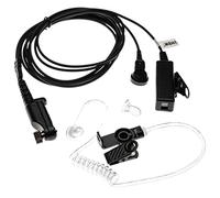 vhbw headset, auricolari compatibile con HYT/Hytera PD662G, PD600, PD602, PD660, PD662, PD602G, PD605 radio, walkie-talkie con microfono Push-to-Talk