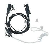 vhbw headset, auricolari compatibile con HYT/Hytera PD662G, PD600, PD602, PD660, PD662, PD602G, PD605 radio, walkie-talkie con microfono Push-to-Talk