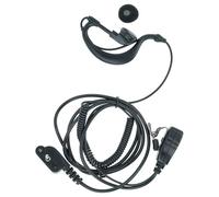 vhbw headset, auricolari compatibile con Yaesu/Vertex VX-354, VX-400, VX-410, VX-414, VX-420, VX-424, VX-427, VX-450 radio, walkie-talkie - a G