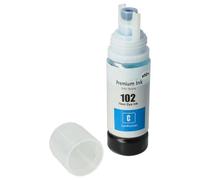vhbw inchiostro di ricarica compatibile con Epson ET-2700, ET-2714, ET-2750, ET-2715, ET-3700, ET-2726 stampante - ciano dye-based 70ml