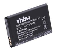vhbw Li-Ion batteria 700mAh (3.7V) compatibile con Nokia 3110 evolve, 3120, 3650, 3660, 5130 XpressMusic, 6030 sostituisce BL-5C, BL-5CA, BL-5CB.