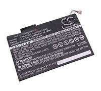 vhbw Litio-polimeri Batteria 6700mAh (3.7V) per Tablet Come Toshiba PABAS257, PDA05A-00100E, PDA05A-00Q01H