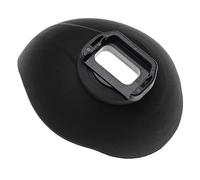 vhbw mirino oculare compatibile con Sony Alpha 6500, 6400, 6600 fotocamera, reflex, DSLR oculare - nero, girabile, ovale