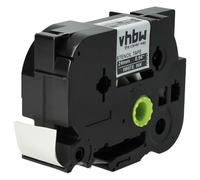 vhbw nastro per stencil 24 mm sostituisce Brother STE-151, ST-151 per etichettatrici - bianco su trasparente