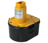 vhbw Ni-MH batteria 2000mAh (12V) compatibile con attrezzi DC742VA, DC743KA, DC743KB, DC745KA, DC745KB sostituisce Dewalt DC9071, DE9037, DE9071, DE9074.