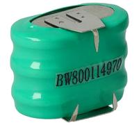 vhbw NiMH Batteria a bottone di ricambio 3 pin tipo 3/V150H 150mAh 3,6V compatibile con batterie compatibile con modellismo, luci solari ecc.