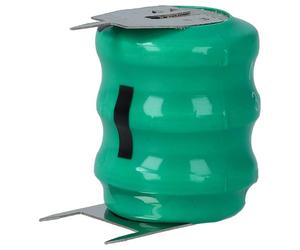 vhbw NiMH Batteria a bottone di ricambio 3 pin tipo 3/V80H 80mAh 3,6V adatta a batterie per modellismo, luci solari ecc.