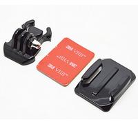 vhbw pad di fissaggio compatibile con GoPro Hero HD Helmet, HD Motorsports action cam - autoadesivo, per casco/varie superfici (curvato)