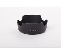 vhbw Paraluce compatibile con Canon EF-S 18-55mm IS STM 58 mm obiettivo nero, plastica, tulipano, 8,3 cm
