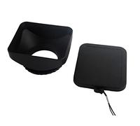 vhbw paraluce compatibile con Panasonic PV-GS85, SDR-H288, SDR-H79K, SDR-H80A obiettivi da 37mm - Paraluce nero, nero, plastica, rettangolare