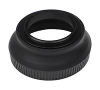vhbw paraluce compatibile con Pentax Standard Zoom 5-15mm f/2.8-4.5 AL - grandangolare, nero opaco, gomma, rotondo